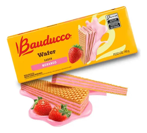 Bauducco - Wafer Morango 142g