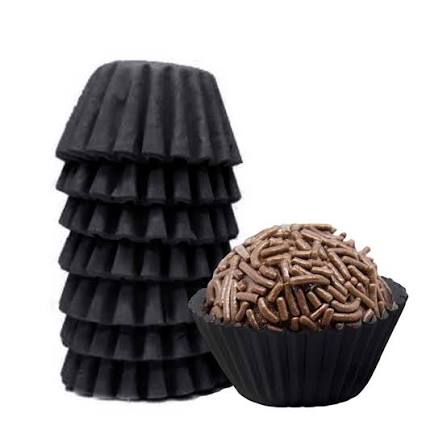 Mago Forma De Brigadeiro Preto (100)